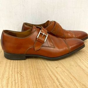 Magnanni Men's Lennon Monk Strap Shoe